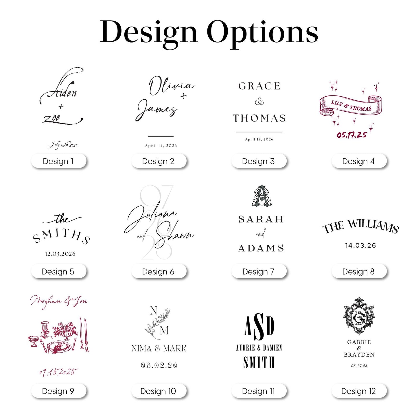 Personalized Family Name Wedding Table Runner, Linen-Look Canvas Sweetheart Decor