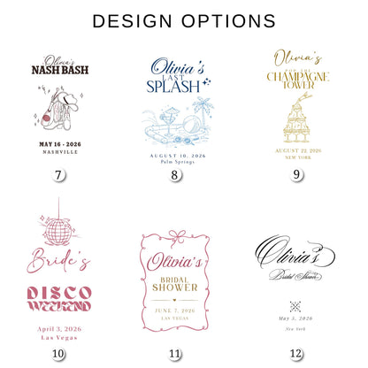 Personalized Garden Bridal Shower Welcome Sign, Italian Linen Fabric Banner, Outdoor Party Decor
